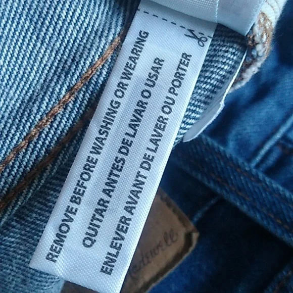 Madewell Womens Baggy Straight Jeans Size 31 medium wash Style NH643 - Picture 13 of 16